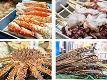 北海道の旬な鮮魚･食材･素材のラインナップを豊富にご用意