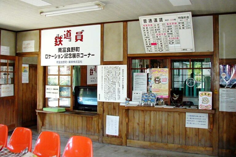 ロケ地になった幾寅駅舎内